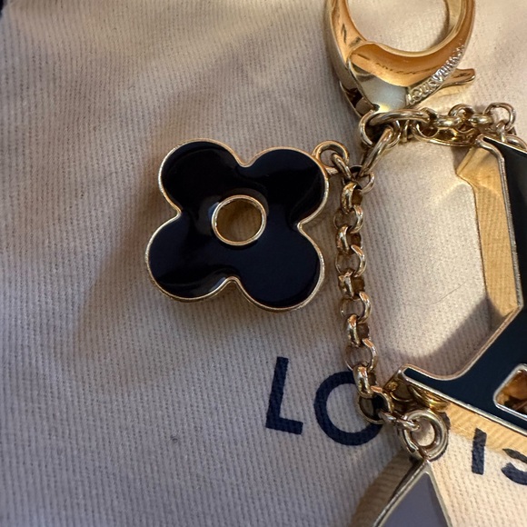 Like New Auth Louis Vuitton Bag Charm Fluer De Monogram - Picture 4 of 10